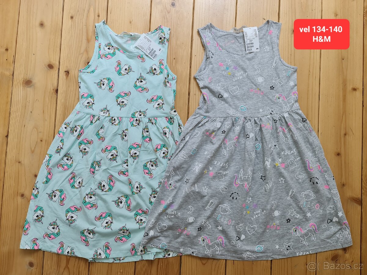 Vel 134-140 - kabát, nové šaty, bunda - 9