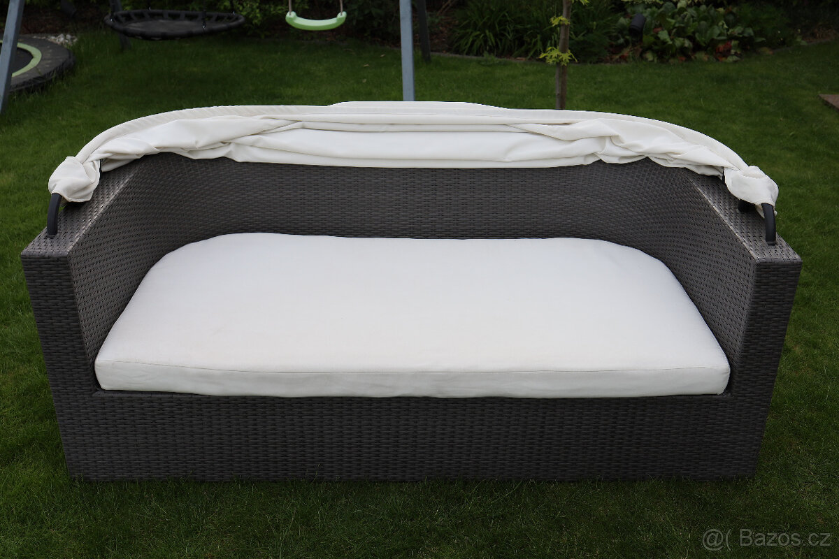 Ratanový zahradní gauč - 9