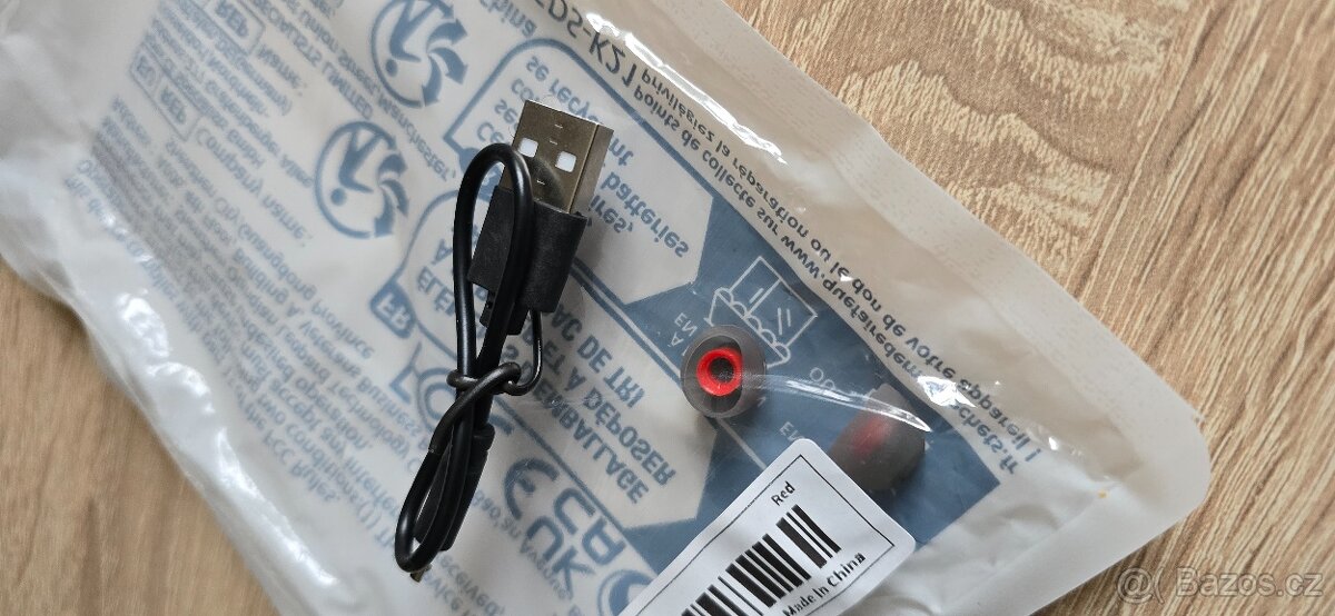 Bluetooth sluchátka přes krk v červené barvě - 9