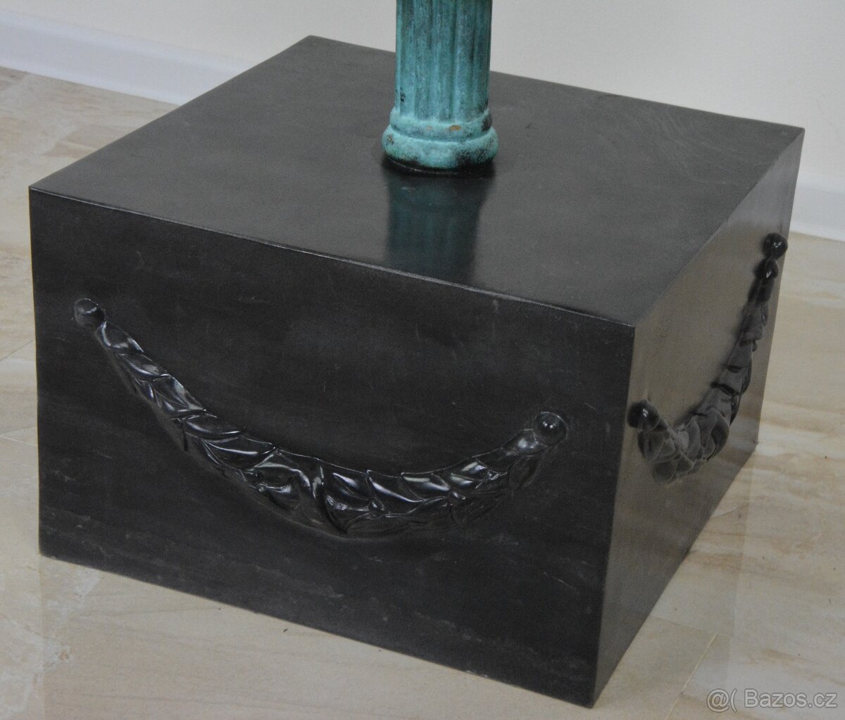 Bronzová socha - Medusa na mramoru - XXL - 98 cm - 9