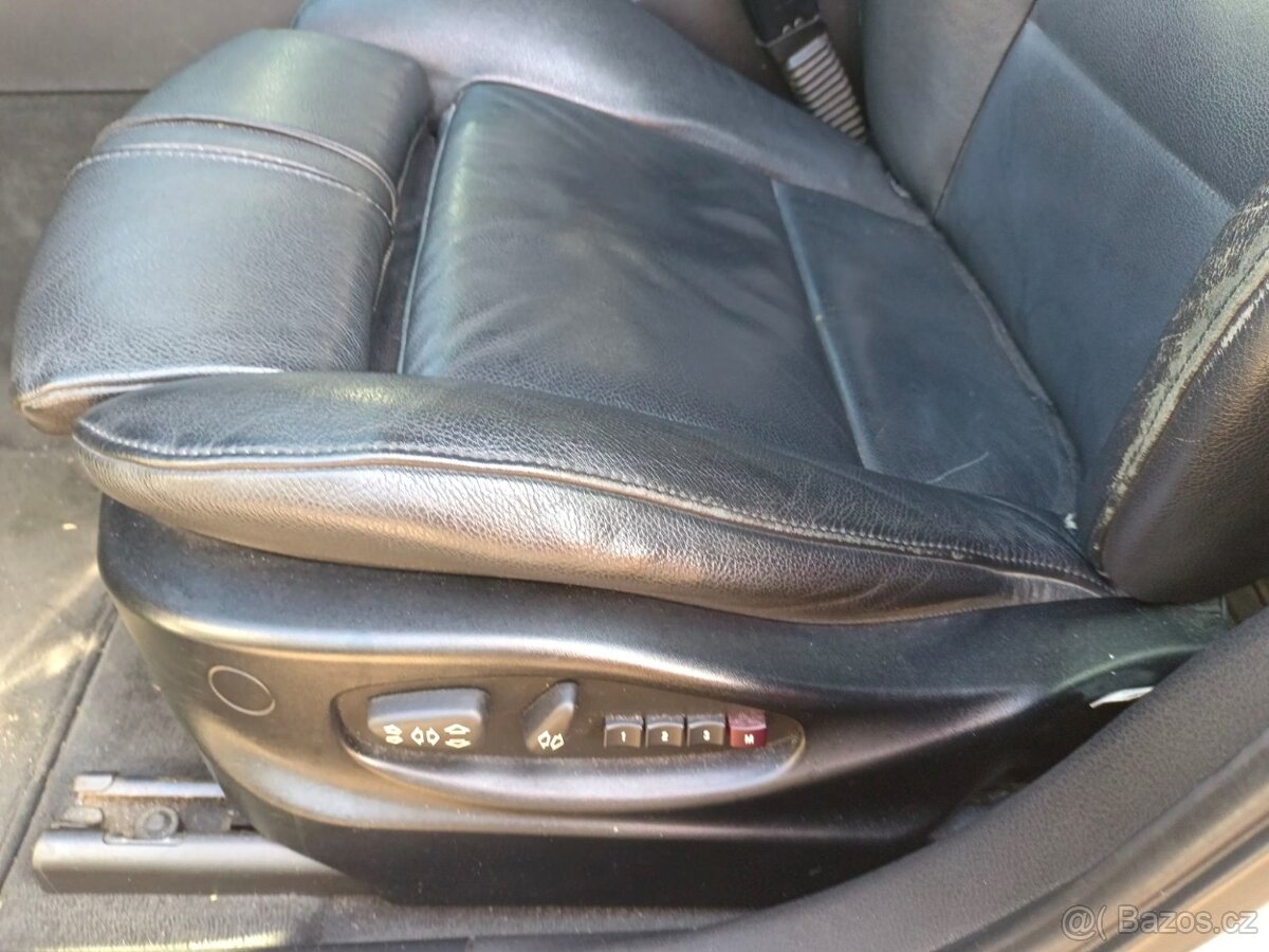 Kompletní ///M interiér BMW E83 X3, čená kůže, dekor, VÝHŘEV - 9