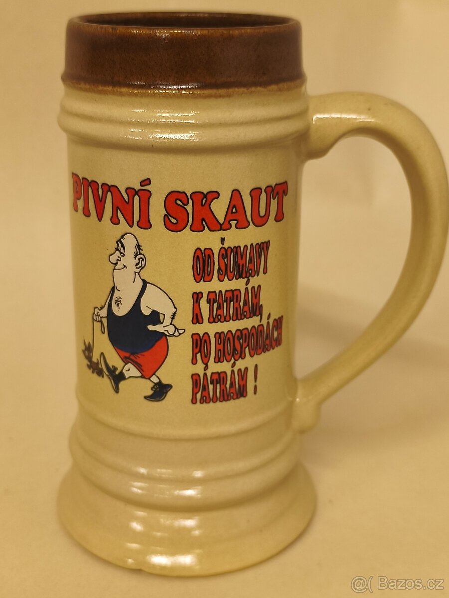 Korbel , půllitr - keramika - 9