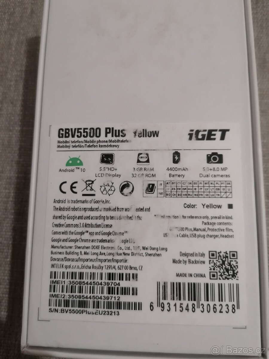 Outdorový Mobilní telefon Blackview 5500 - 9