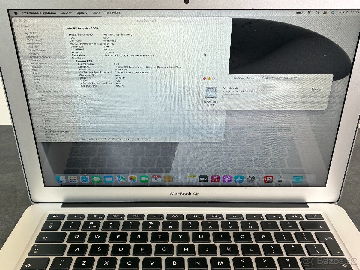 MacBook Air 13'' 2015 / i5 / 8GB / 128GB SSD - DPH - 9