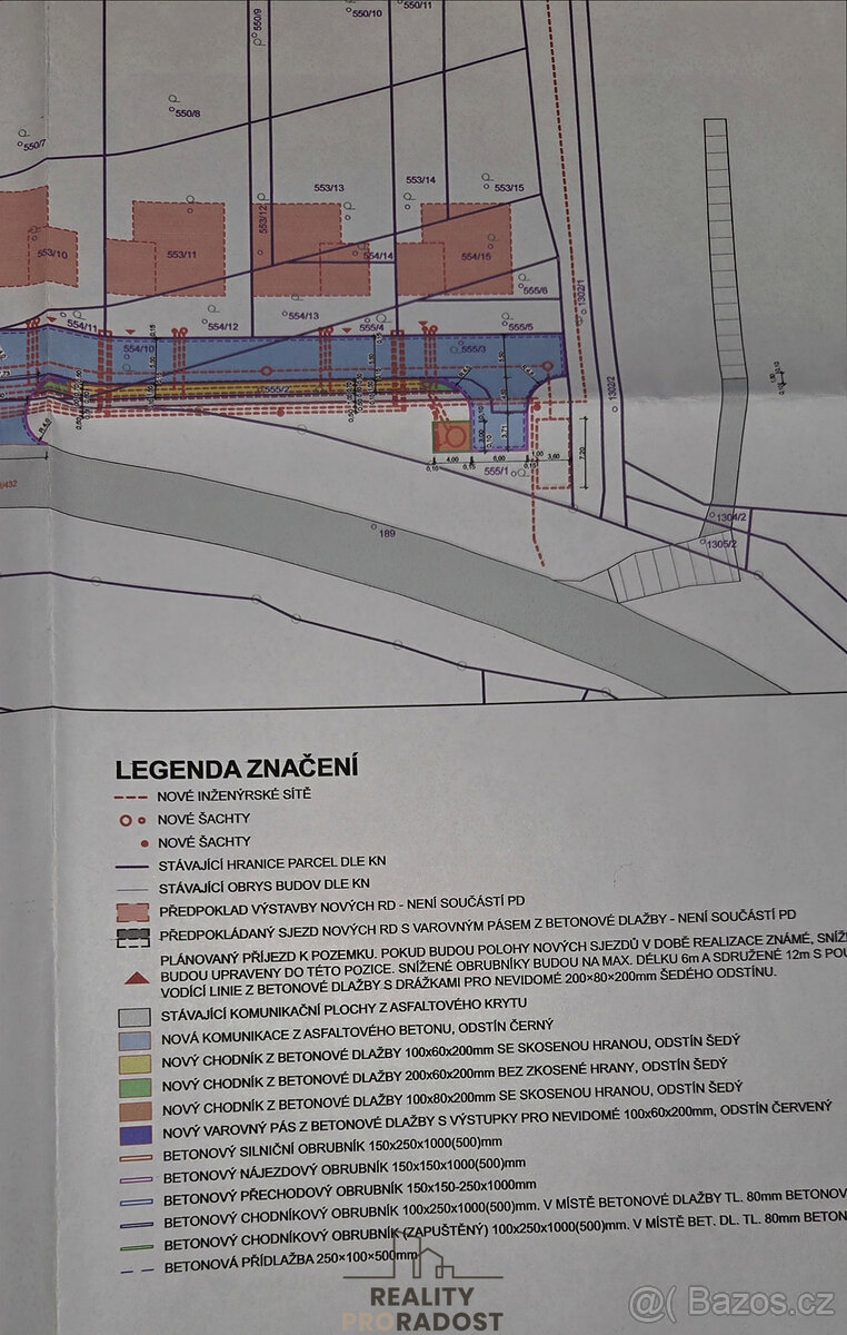 Prodej stavebního pozemku 791,5 m2 v Kyjově-Bohuslavicích, l - 9