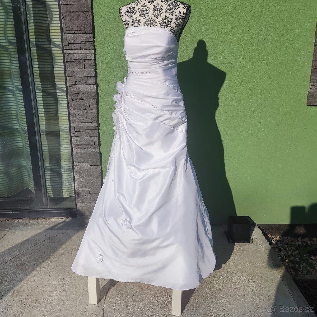 Překrásné svatební šaty vel. 38/42 - 9