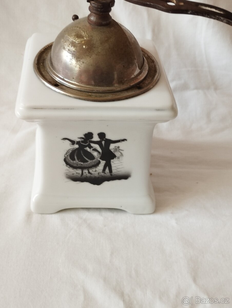 Starý porcelánový mlýnek LEINBROCK S - 9