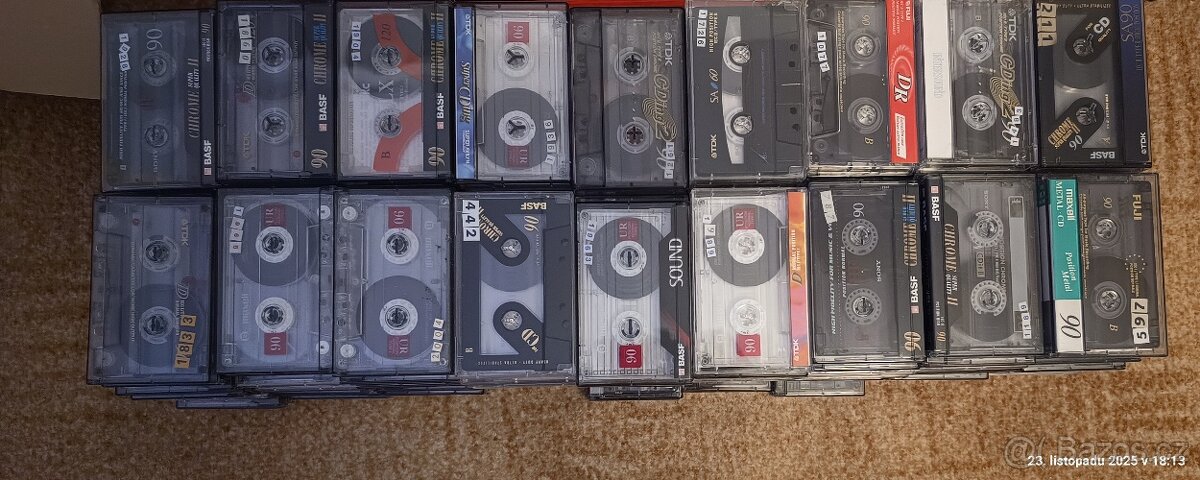 Nabízím cca 700 MC kazet Chromky, Metal MC Raritní , HF - 9