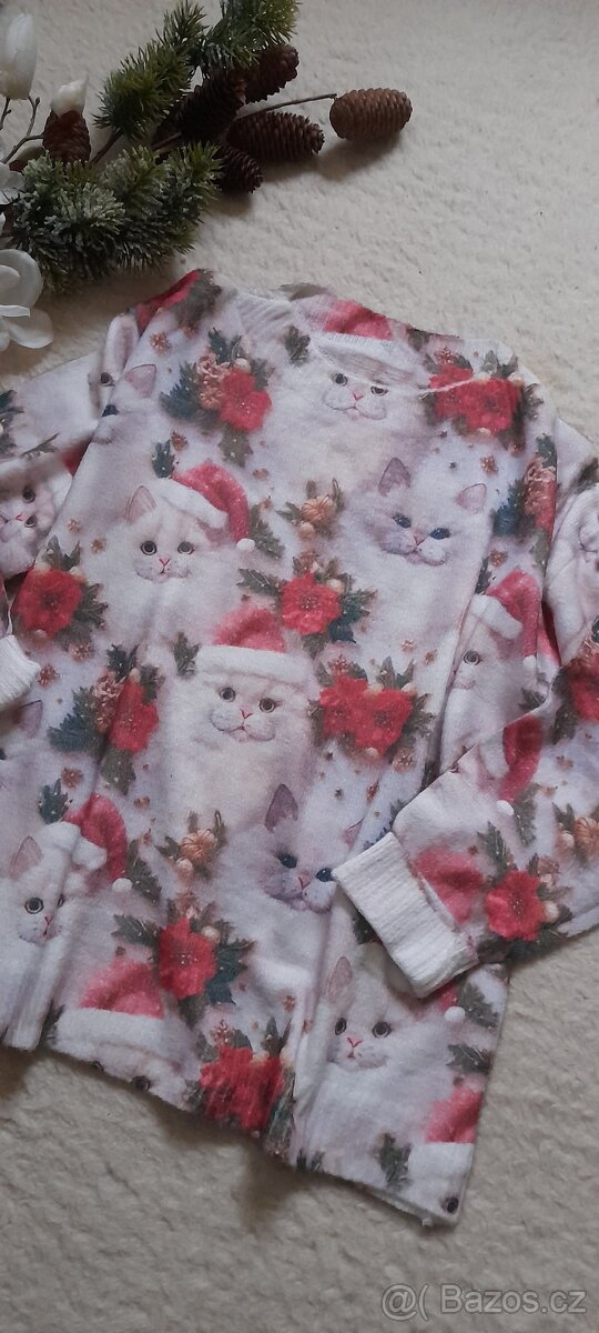 Vánoční svetr - kočky - NOVÝ - 9