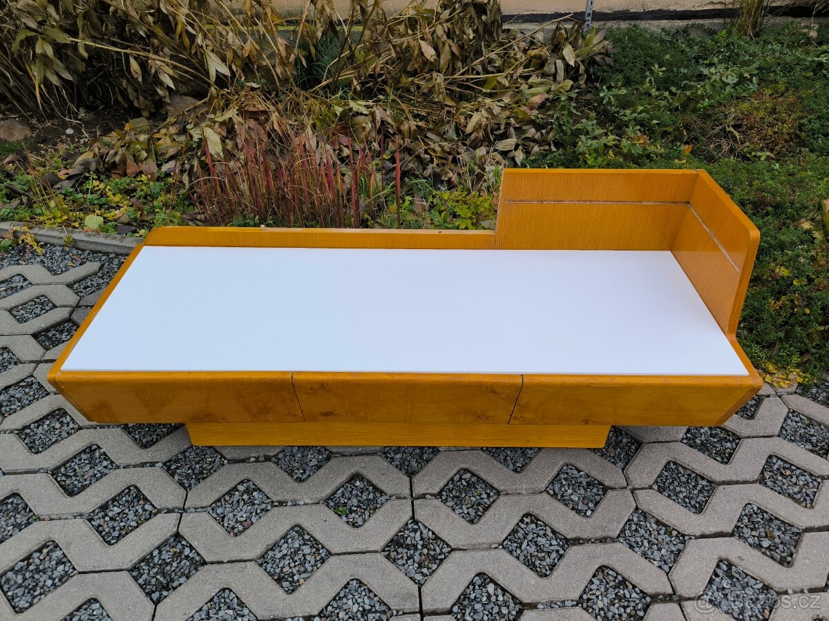 Retro toaletní stolek s opaxitovým sklem, 60. léta - 9