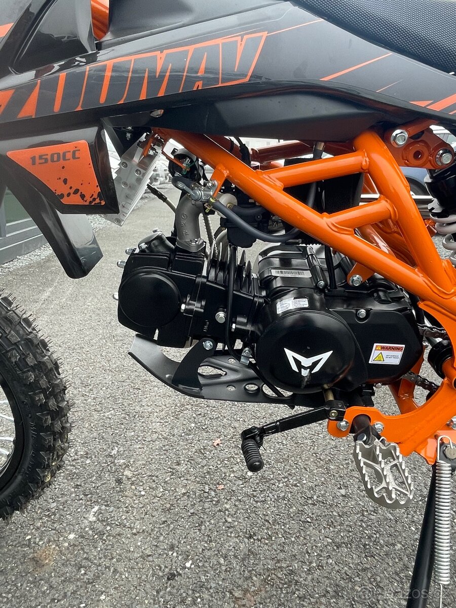 Pitbike Zuumav K3 140cc 17/14 - oranžová - 9