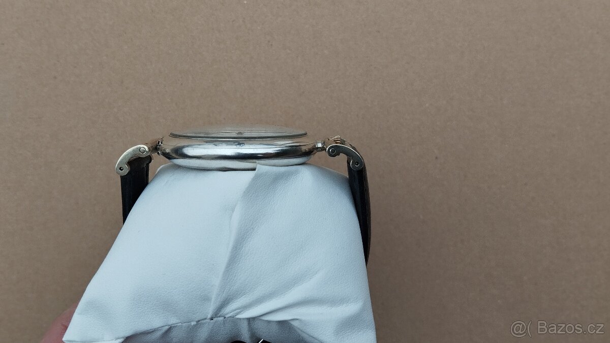 Stříbrné hodinky IWC po repasi, + řemnek navíc, krabička - 9