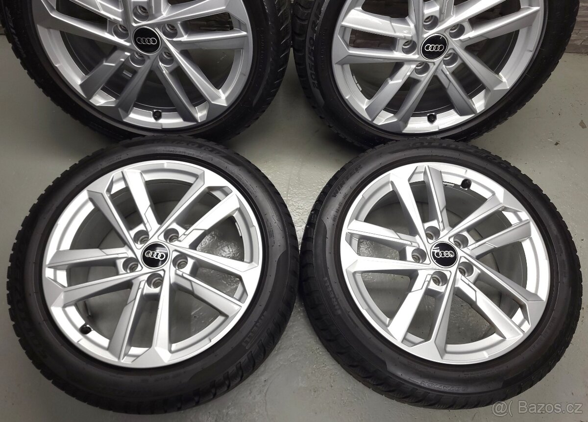 17" Originál Audi A3 5x112 VW Škoda zimní pneu 5-6mm - 9