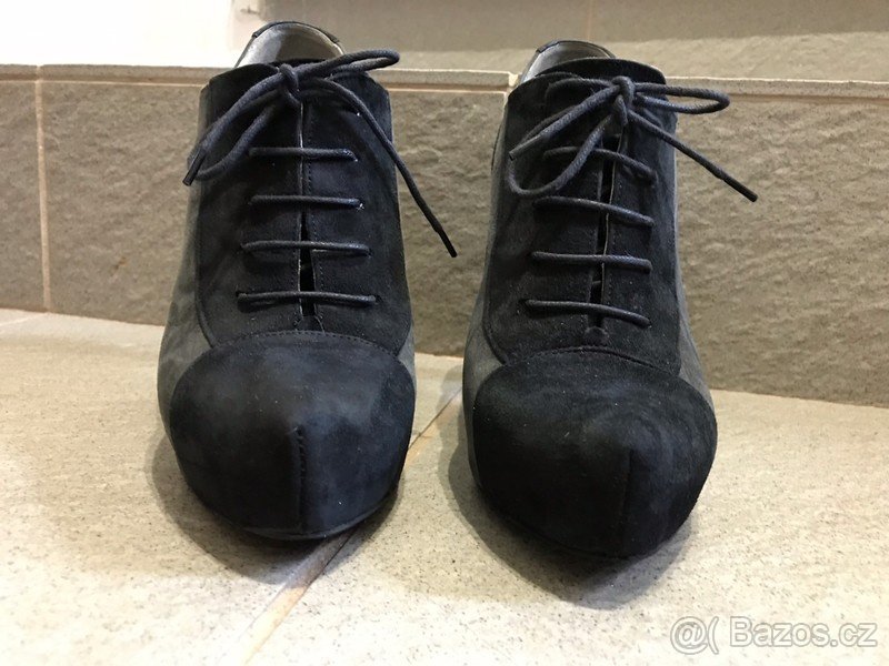 Kožené kotníčkové boty, Vel.38 - 9