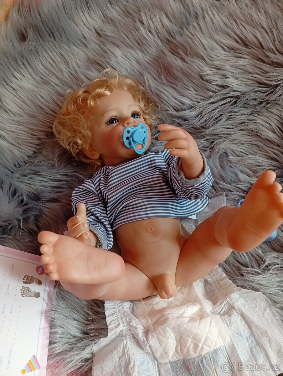 Realistická Reborn panenka chlapeček - 9