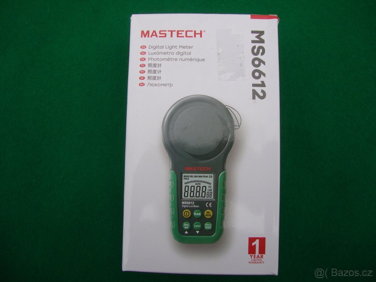 Mastech MS6612 Profesionální Luxmetr 0 - 200 000 Lux nový - 9