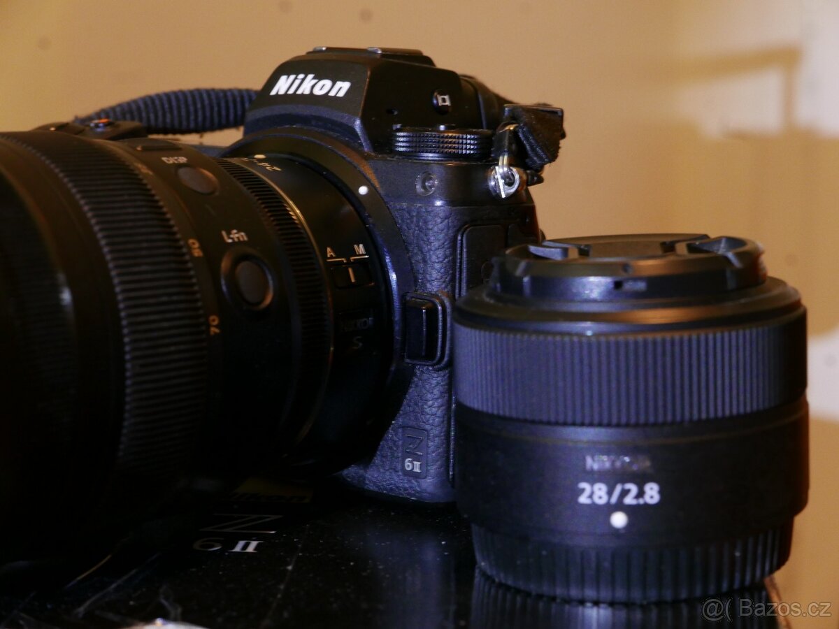 NIKON Z6II + 28mm Z,ND64, CF128GB+SD128GB, čtečky - 9