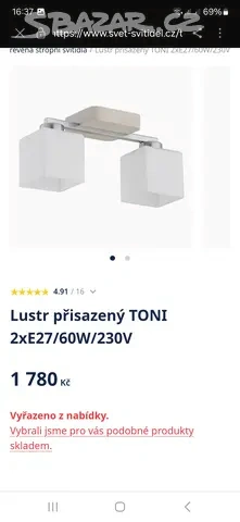 Lustr prisazený- stropní svitidlo - 9