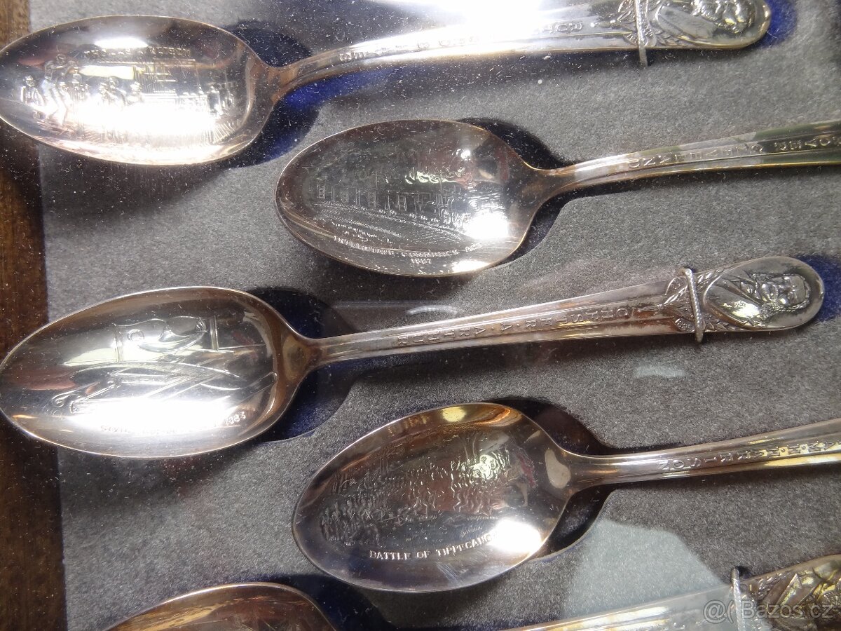 Sada lžic. Vyobrazený Americké prezidenty - 9