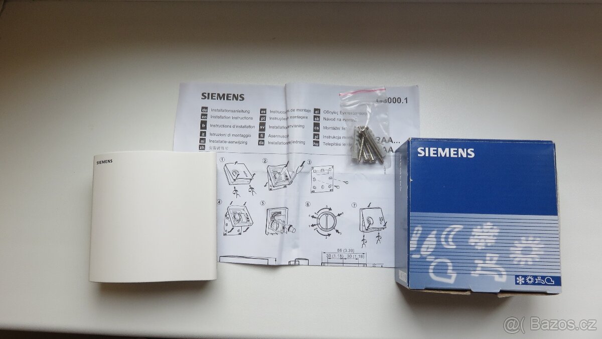 Pokojový termostat RDG100T, RDF400 , prost.snímač QAA32 - 9