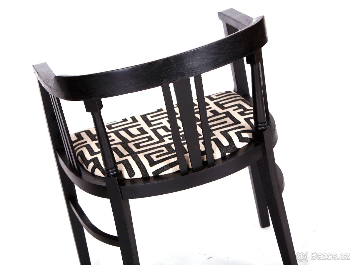 Přečalouněné starožitné křesílko, židle. - 9