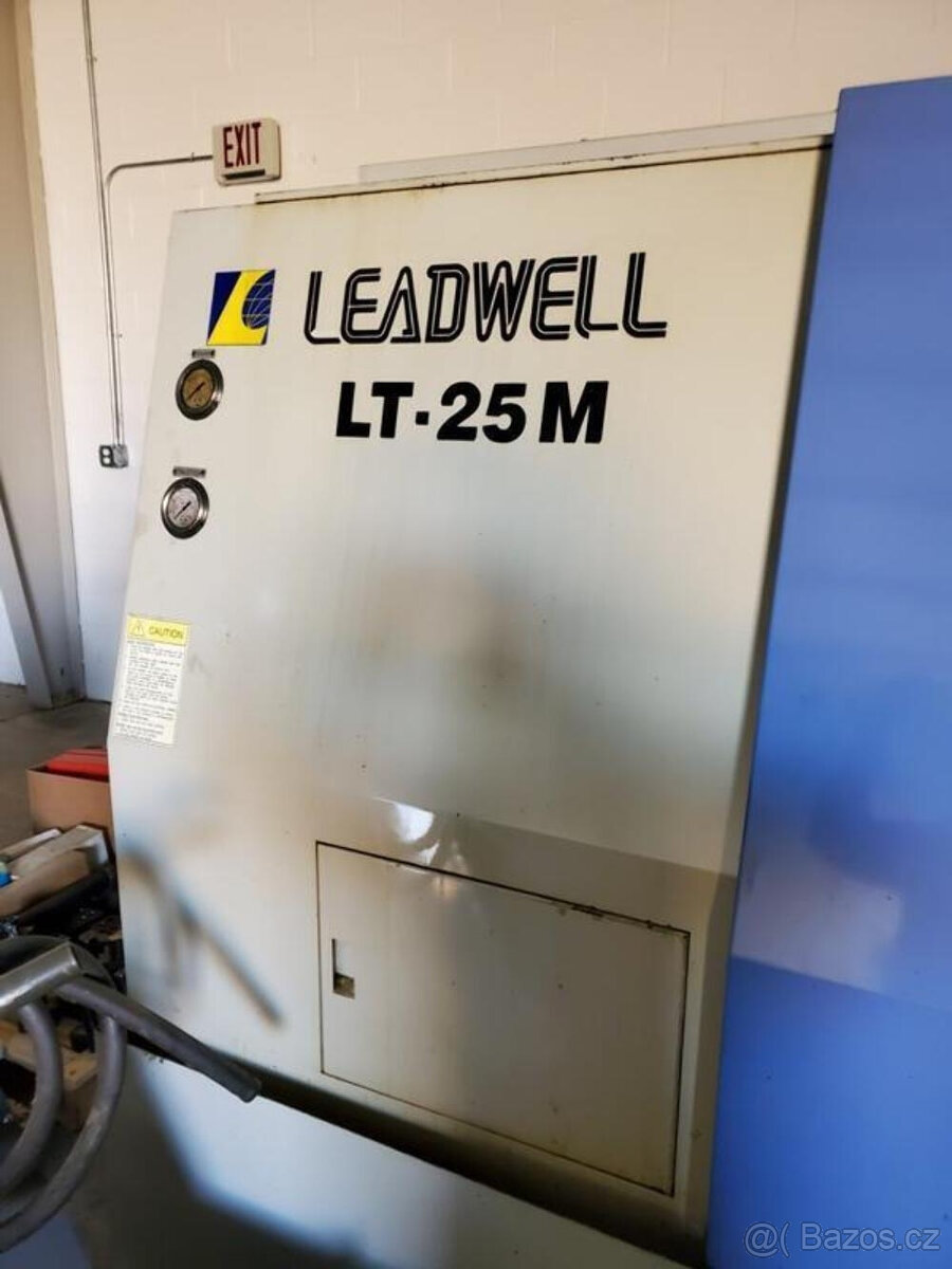 CNC soustruh Leadwell LT-25M, 2001 - dopravník třísek, koník - 9