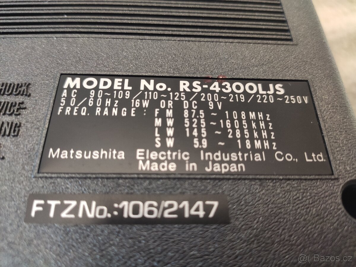 National Panasonic RS 4300LJS - 9