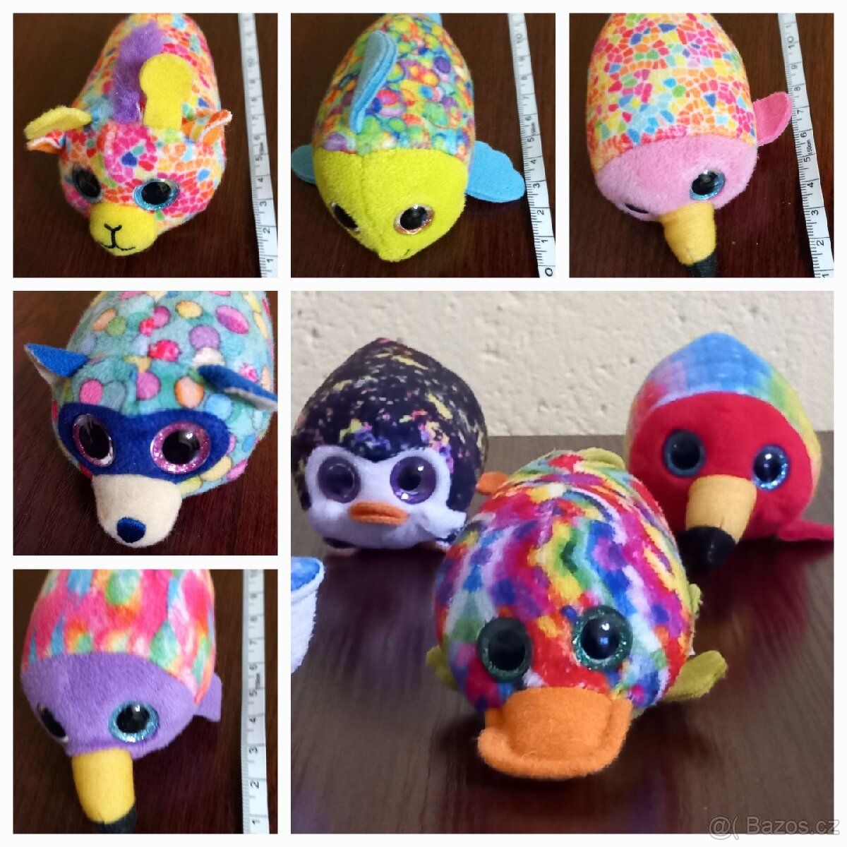 Plyšové hračky, opice,mamut,medvěd,prasátko,šmoulove - 9