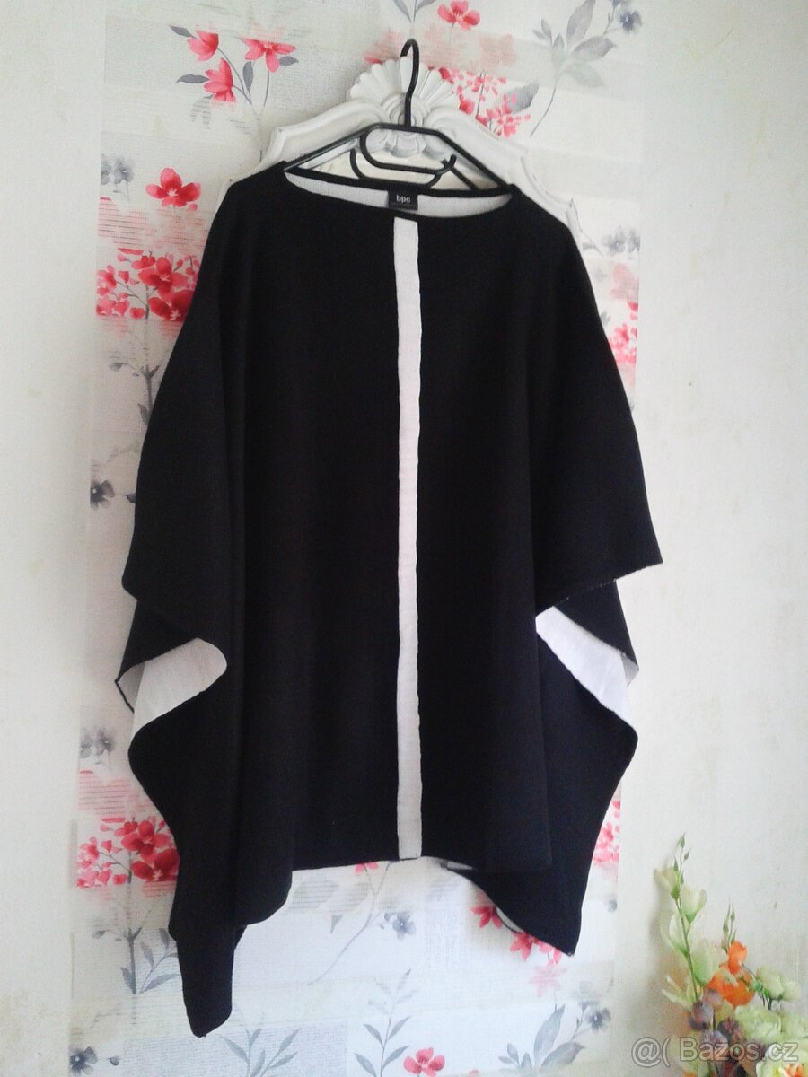 Elegantní teplé pončo UNI - 9