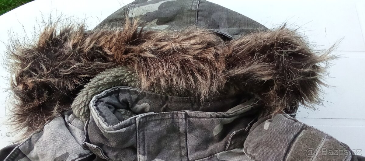 Chlapecká zimní maskáčová bunda a vesta( vel. 122) - 9