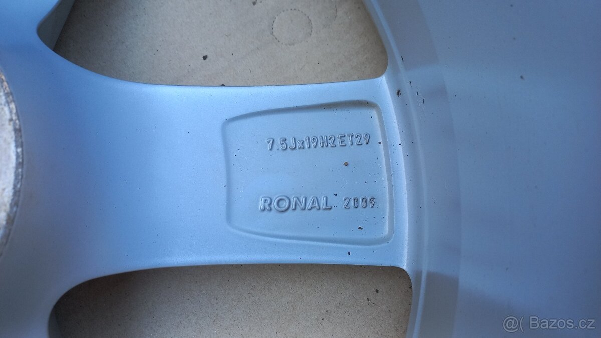 Zánovní alu disky originál Audi 7.5jx19h2, et 29.... - 9