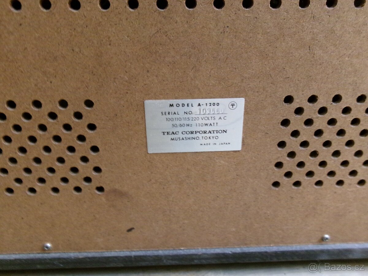 CÍVKOVÝ MAGNETOFON TEAC - A 1200 - 9