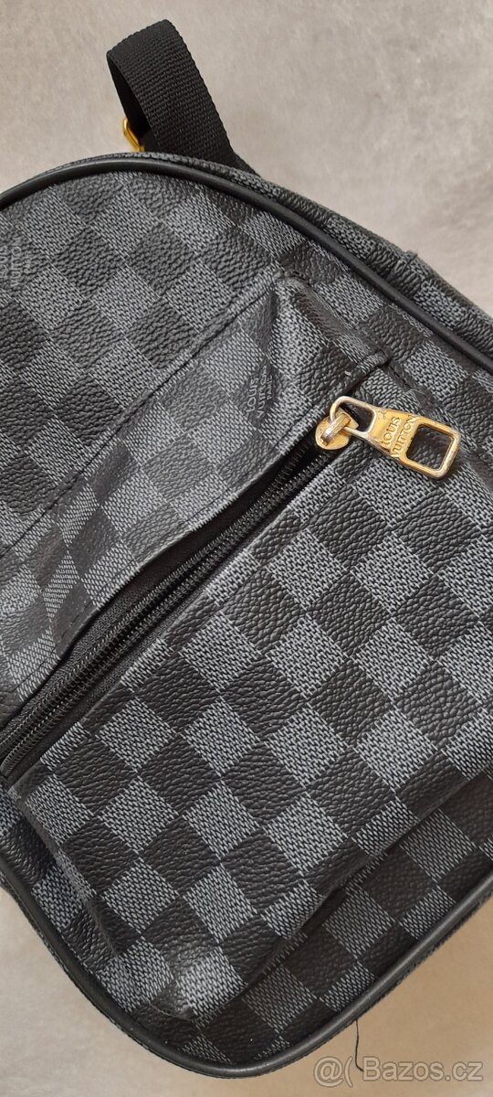 Černo-šedý stylový mini batůžek - 9