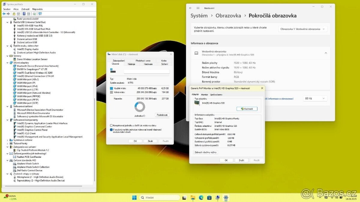 DELL LATITUDE E7470 /i7-6600/16GB/SSD256GB/HDMI/WIN11/ZÁRUKA - 9