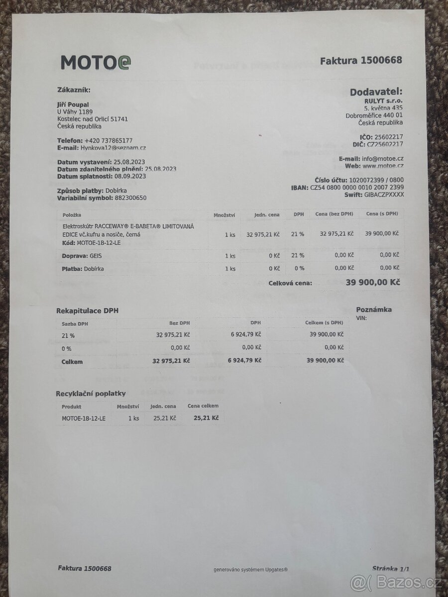 E-babeta racceway limit edice - 9