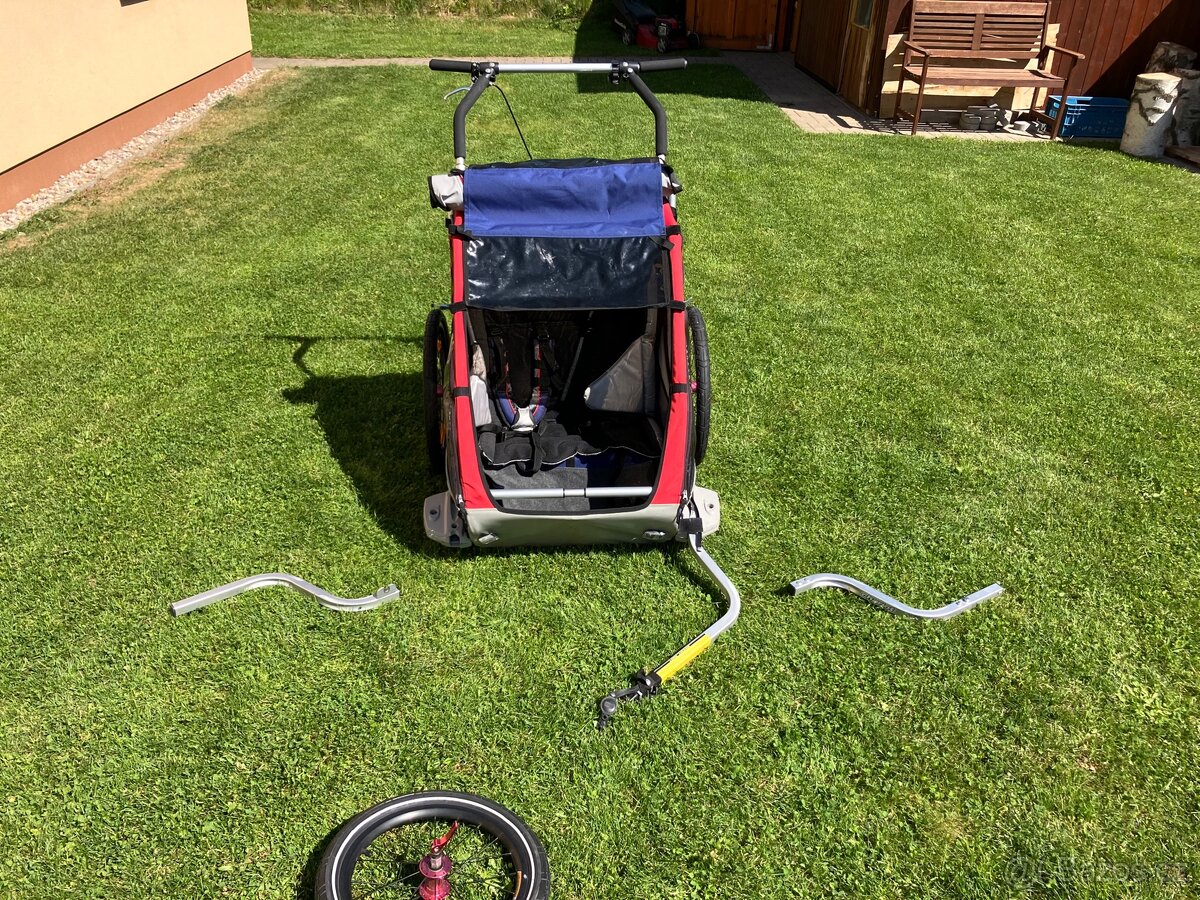 Chariot cyklovozík double pro 2 děti - 9