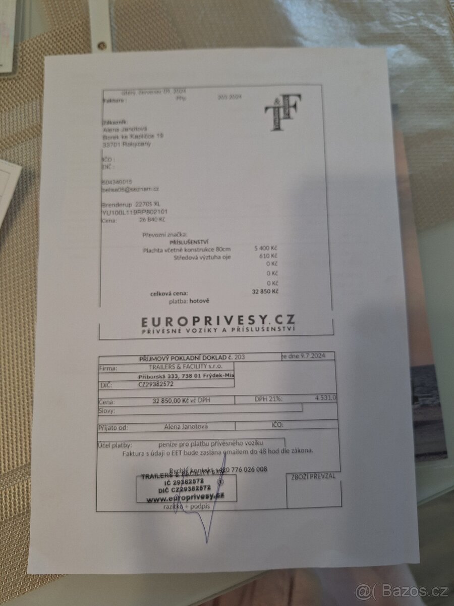 Přívěsný vozík za auto - 9