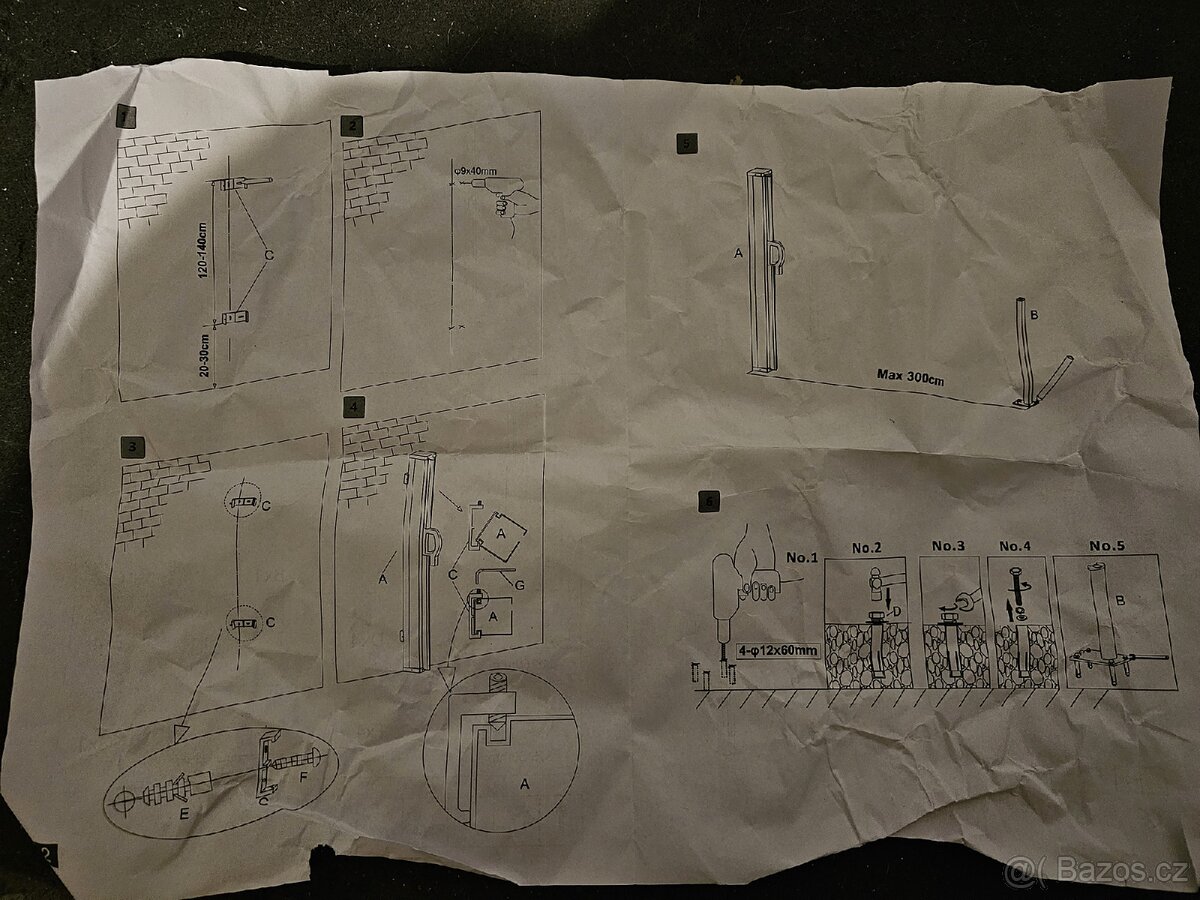 Výsuvná boční markýza 160x300 cm - 9