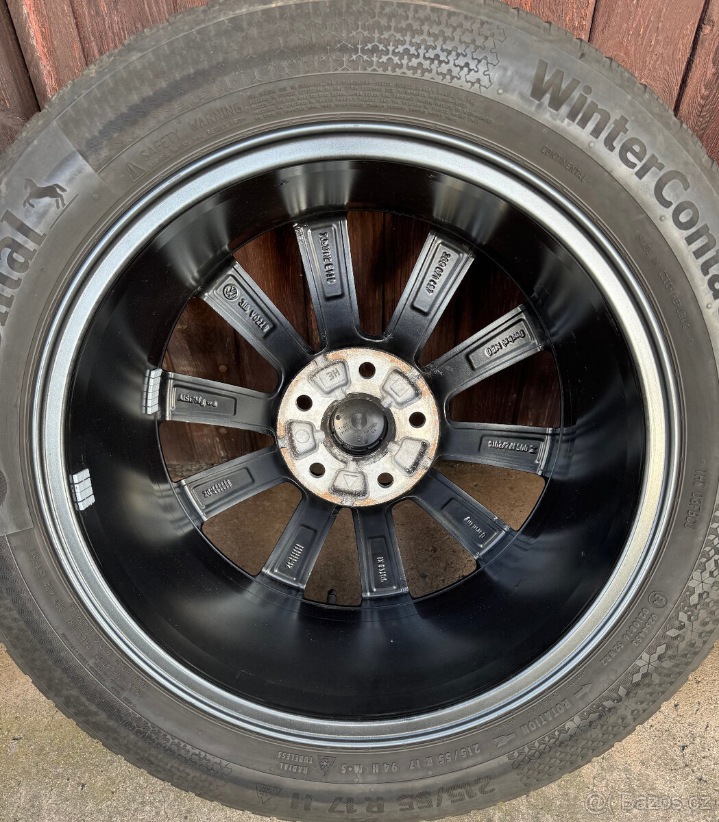 originální alu volkswagen merano antracir R17 5x112 - 9