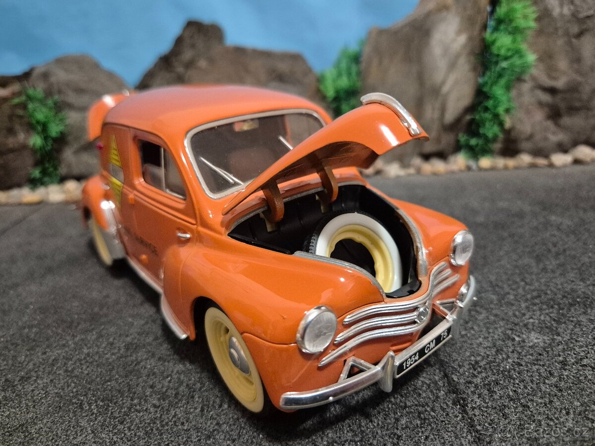 Prodám model 1:18 Renault 4CV garage service - 9