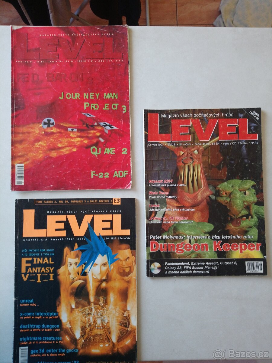 Časopisy LEVEL č. 1 - 9