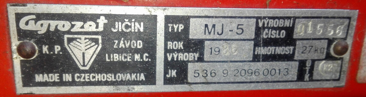 Malotraktor Terra Vari - Jikov MJ-5 - 9
