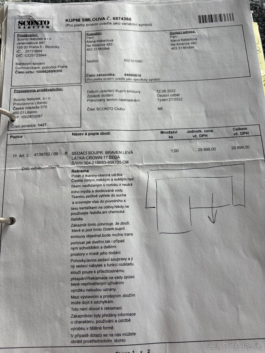 sedací souprava velká - 9