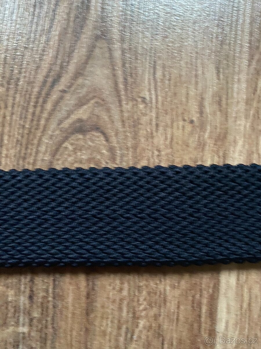 Nový pánský pružný opasek BANDI - modrý se světl. pruhy -S/M - 9