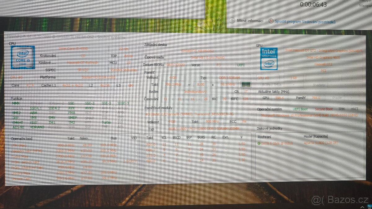 Gigabyte GA-H81M-DS2 + Procesor Intel i5-4590 + 4GB RAM - 9