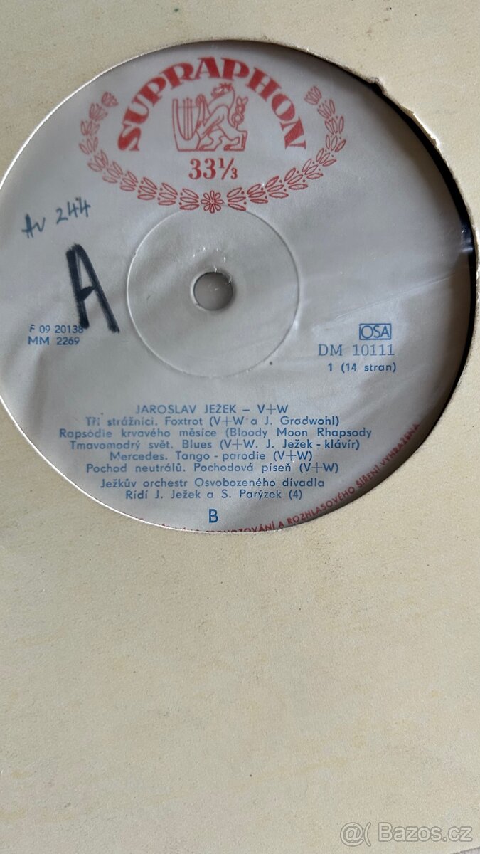 Voskovec Werich gramofonové desky - 9