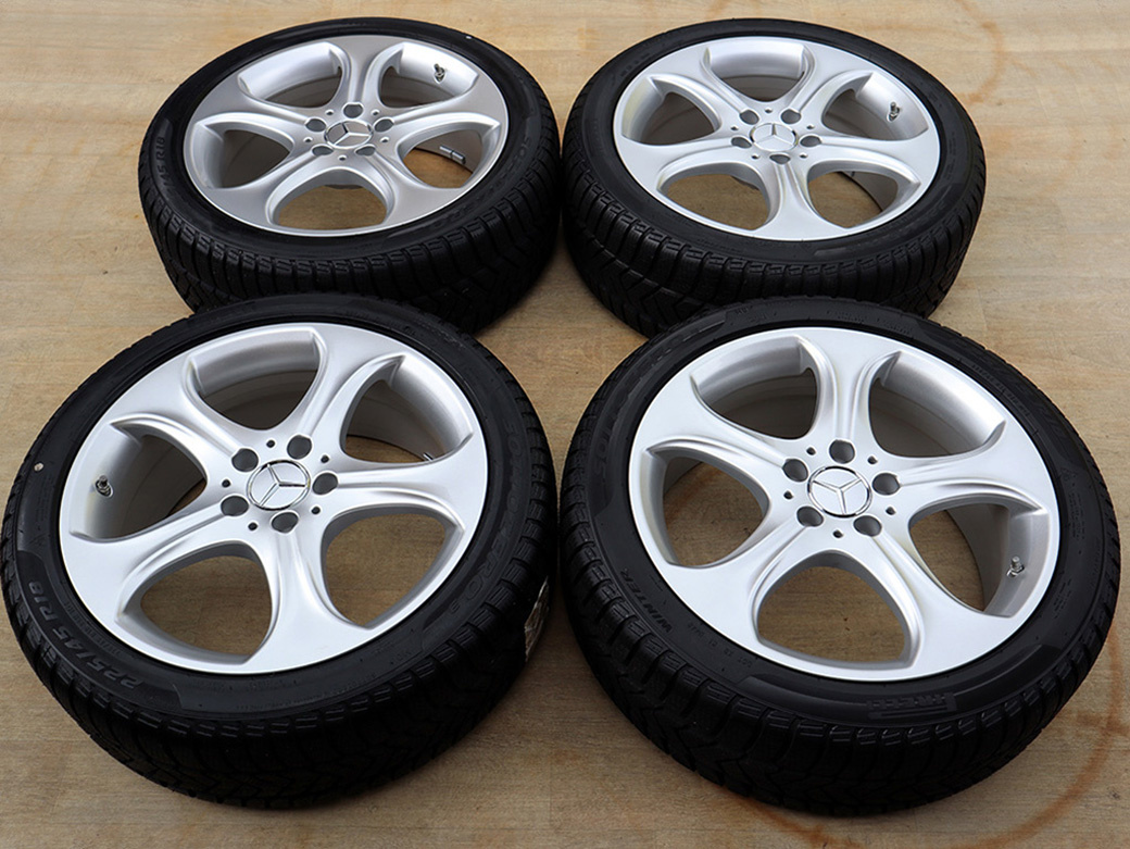 18" Alu kola = 5x112 = MERCEDES C-CLASS - ZIMNÍ + ČIDLA - N - 9