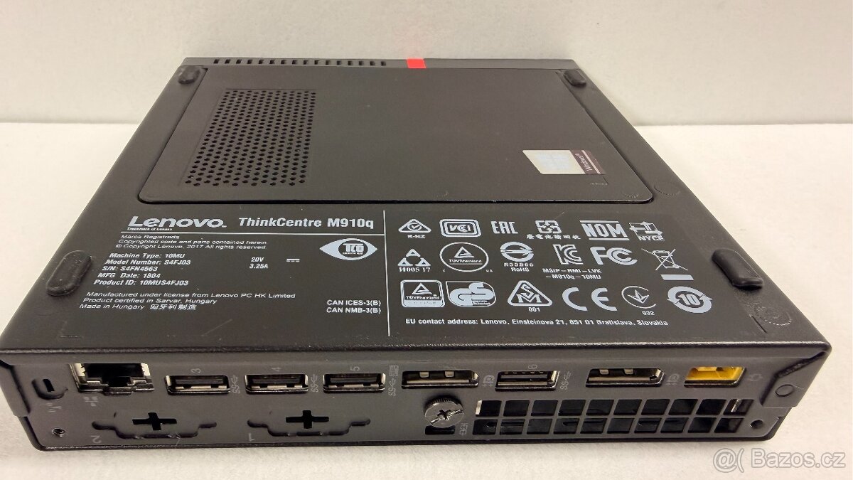 Lenovo ThinkCentre M910q Tiny 256GB + 1TB SSD/64GB RAM REPAS - 9