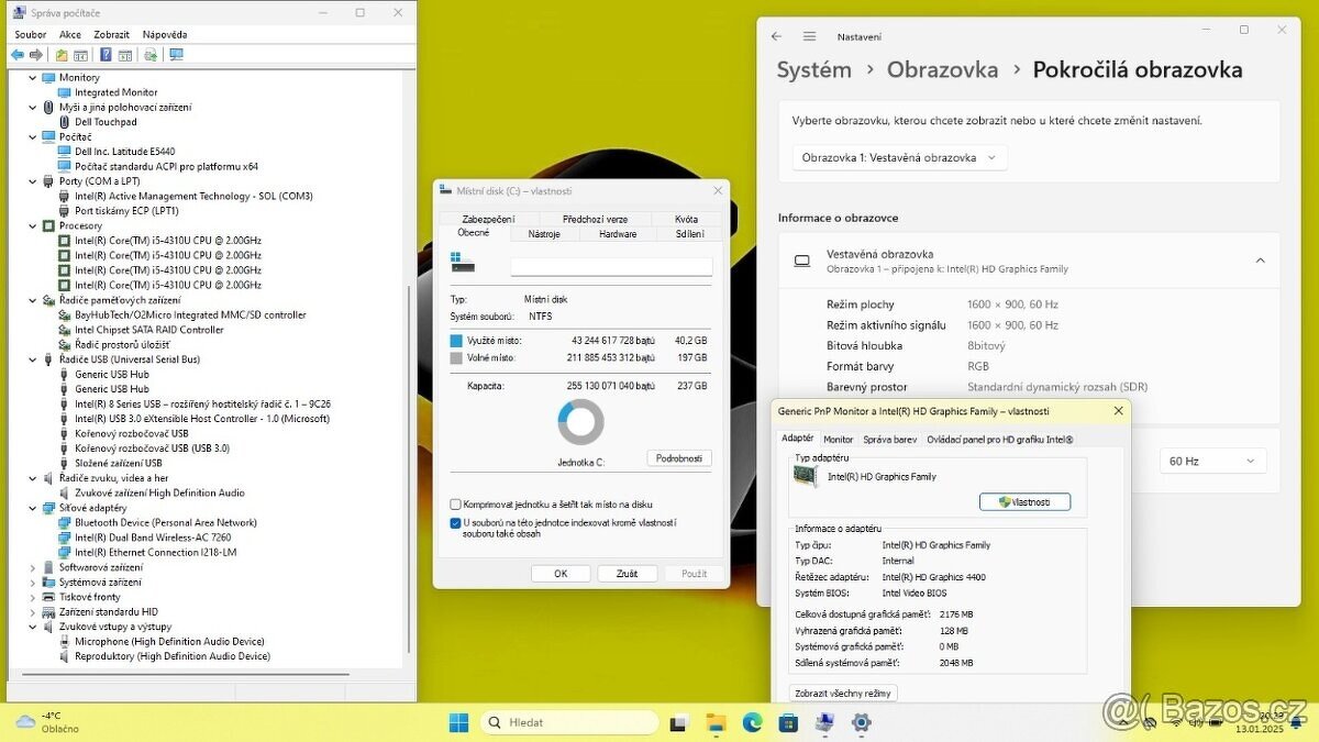 DELL LATITUDE E5440 /i5-4310/16GB/SSD256GB/1600x900/HDMI/W11 - 9