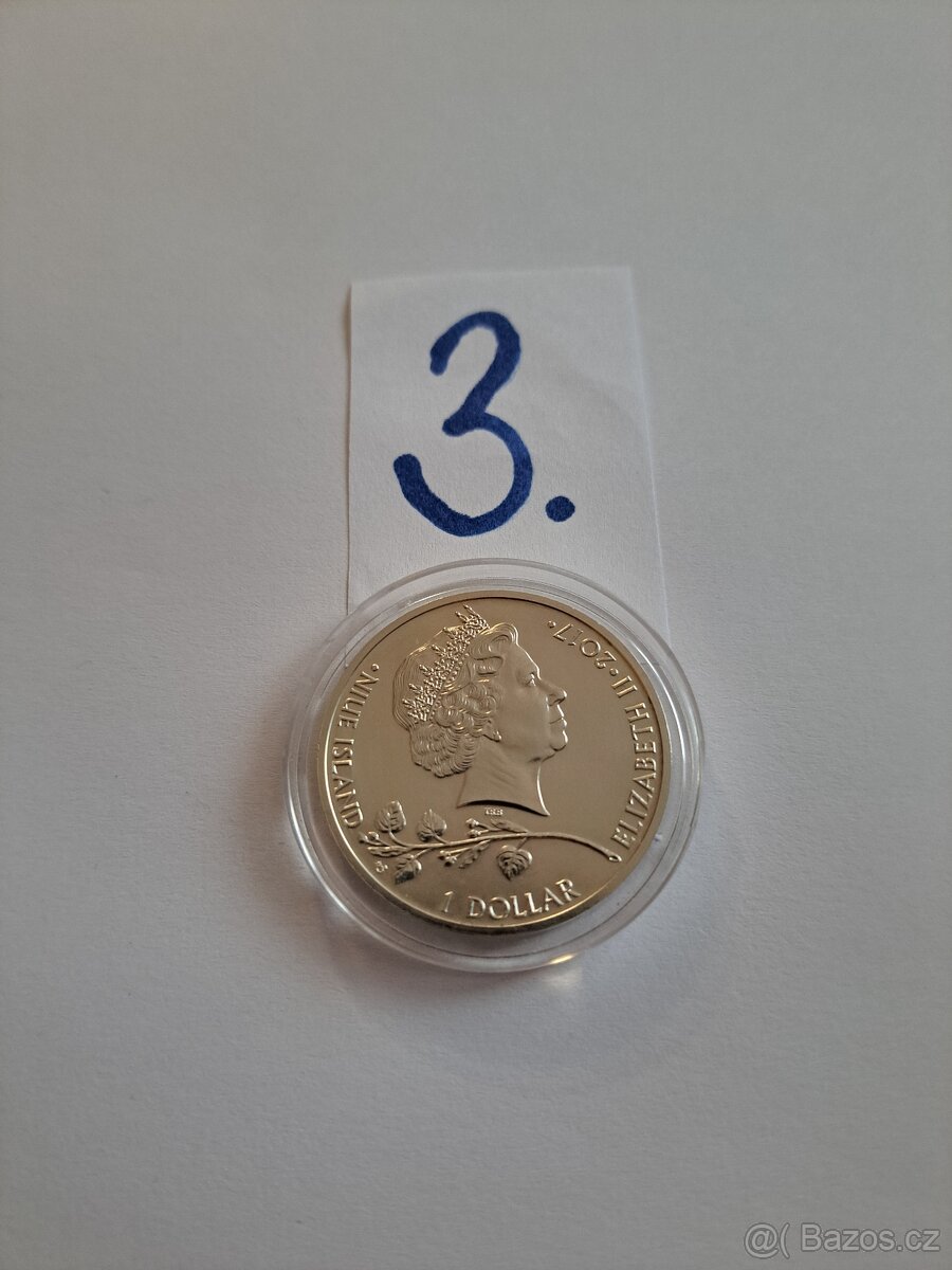 Stříbrná investiční mince Český Lev 2017 - 9